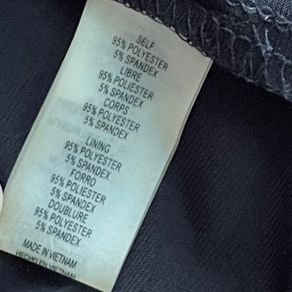 VINCE CAMUTO Black White Yellow Halter Dress Sz 2 Maxi Lined (see measurements) - Picture 7 of 8